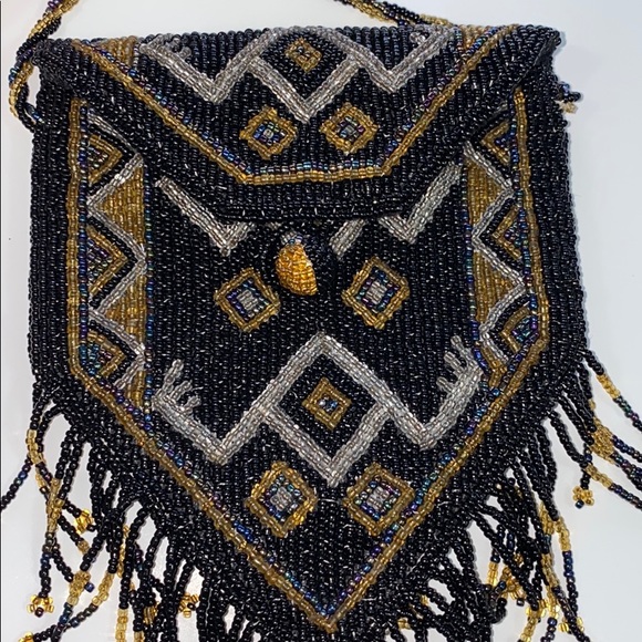 Handmade beaded mini purse 07119 - Picture 3 of 7